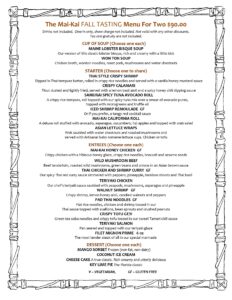 Read more about the article The Mai-Kai FALL TASTING Menu