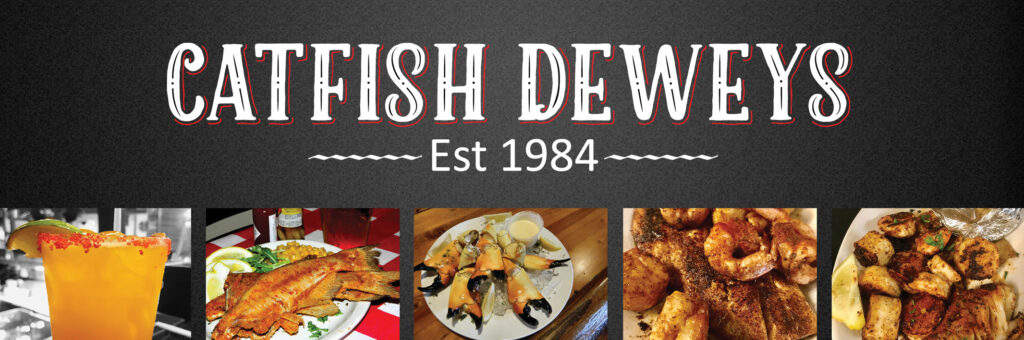 Catfish Dewey's_Logo and Food pictures