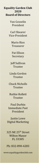 Equality Garden Club_List