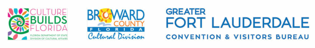 Logos of Broward county Cultural Division and Great fort Lauderdale CVB and Culture Builds Florida