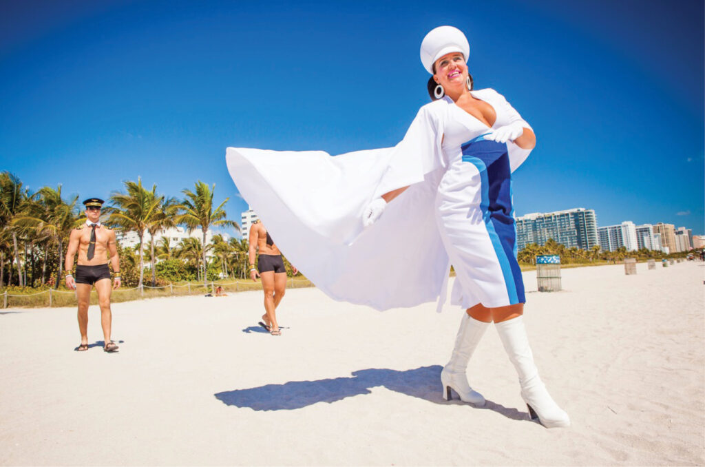 Pam Ann on the beach
