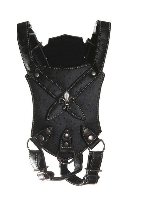 Black Ostrich Dog Harness