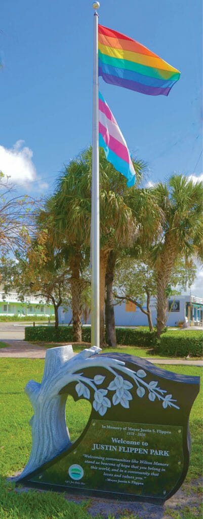 Justin Flippen Park_ Memorial sign