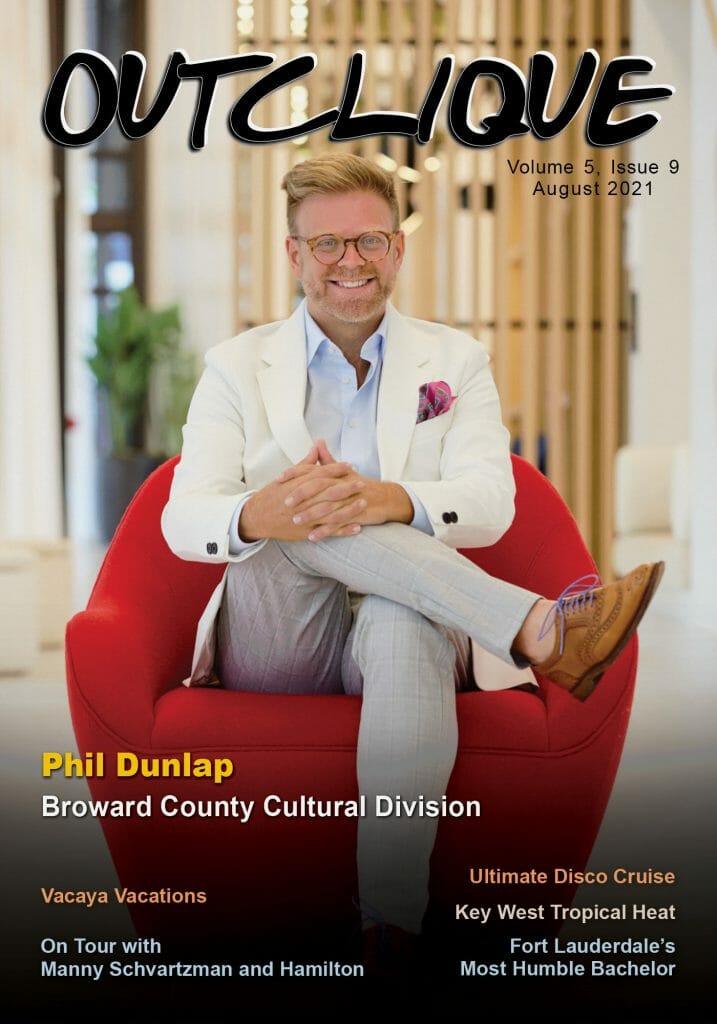 August 2021 Magazine Cover _ Phil Dunlap _ Broward County Cultural Division