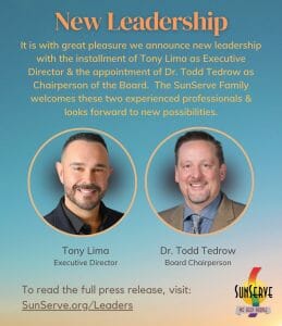 Read more about the article SunServe’s Board of Directors is Thrilled to Announce the Agency’s New Leadership