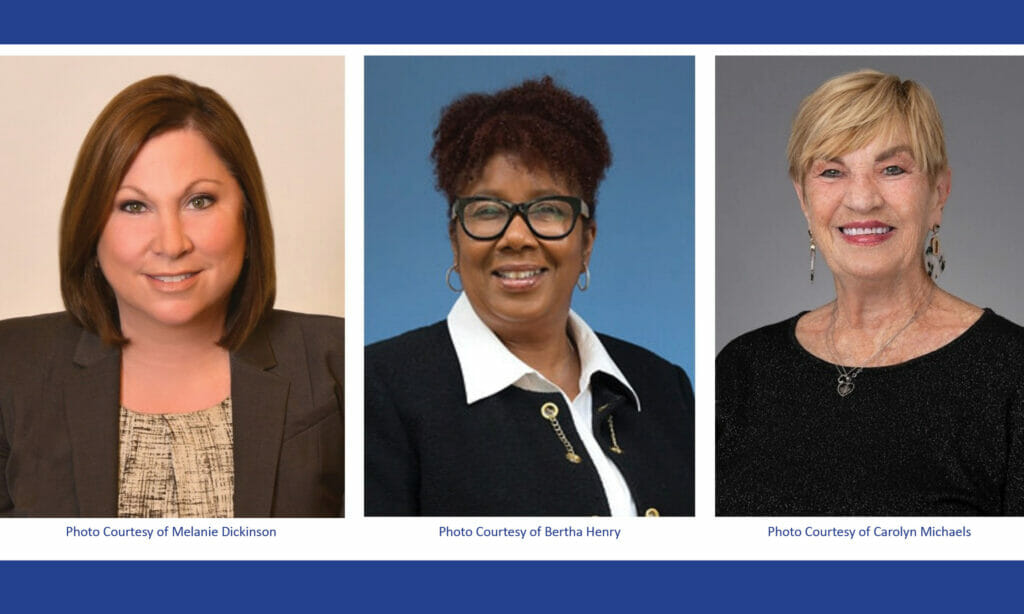 Women TrailBlazers_ (L. to R.): Melanie Dickinson, Bertha Henry and Carolyn Michaels