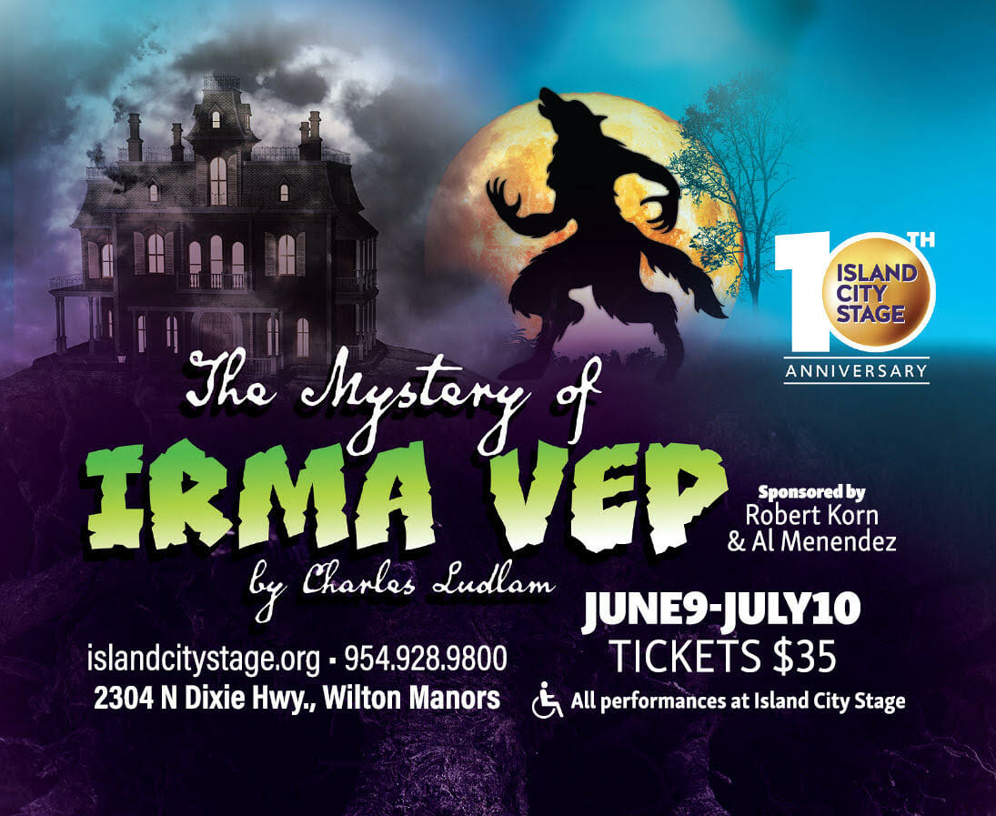 You are currently viewing Island City Stage Presents “The Mystery of Irma Vep: A Penny Dreadful” by Charles Ludlam from June 9 – July 10