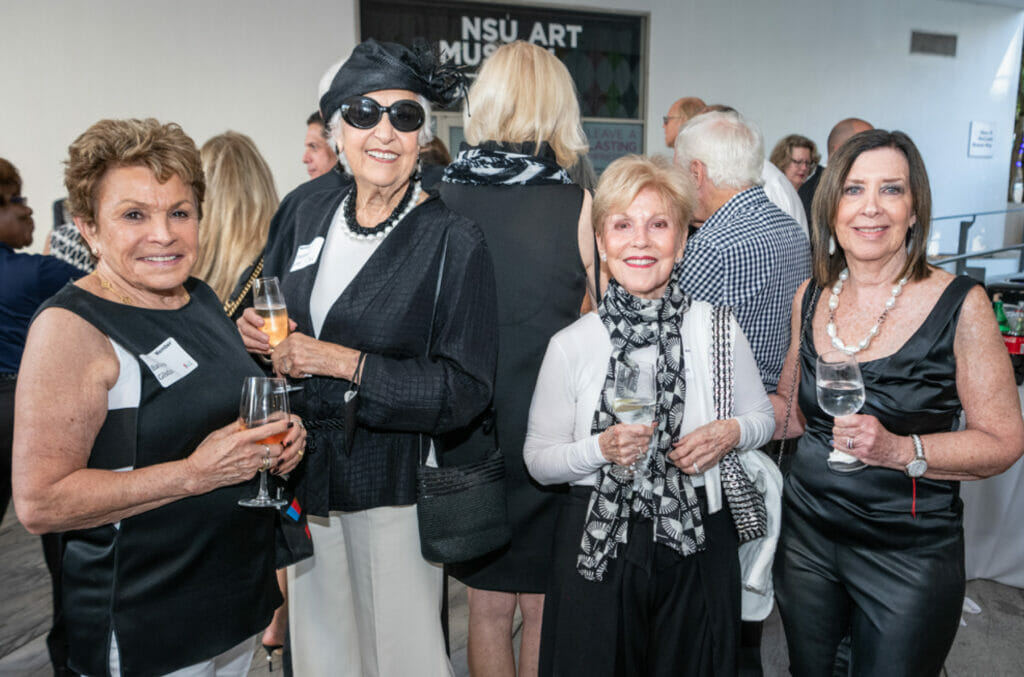 NSU_BlackWhiteNight_Barbara Gilston, Eleanore Levy, Laura Hartstein and Harriet Kimmel