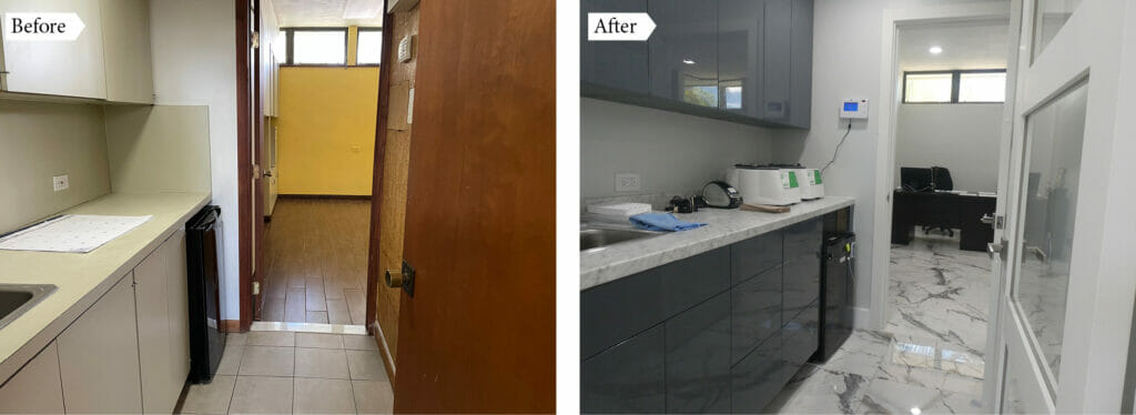 Latinos Salude _ New location _ Bofore and after image
