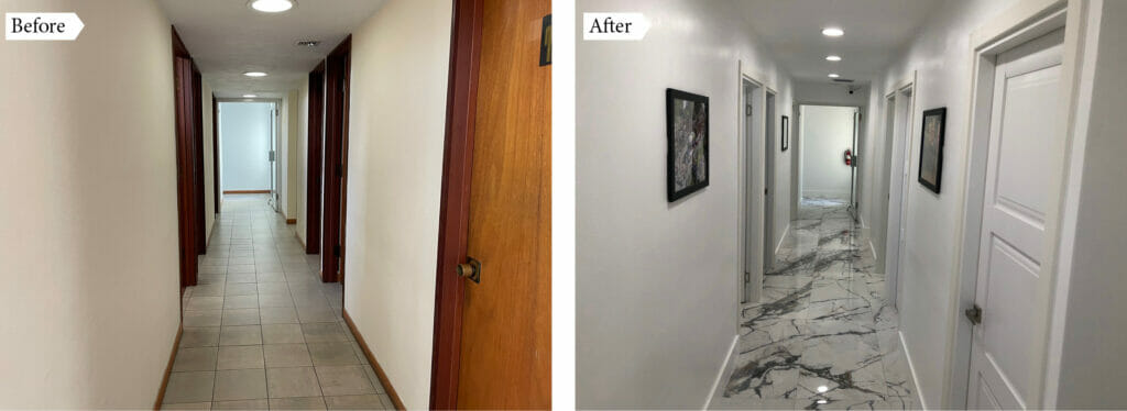Latinos Salude _ New location _ Bofore and after image