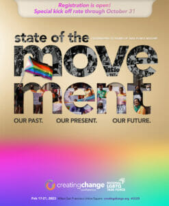 Read more about the article “Creating Change” 2023 Registration Now Open! San Francisco Will Host As National LGBTQ Task Force Kicks Off 50th Anniversary