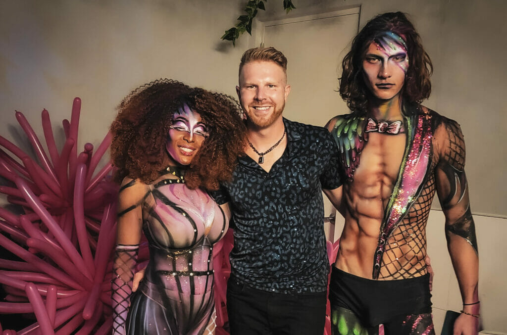 Models from Left to Right: Emma Lang, Kyle Vest, James York