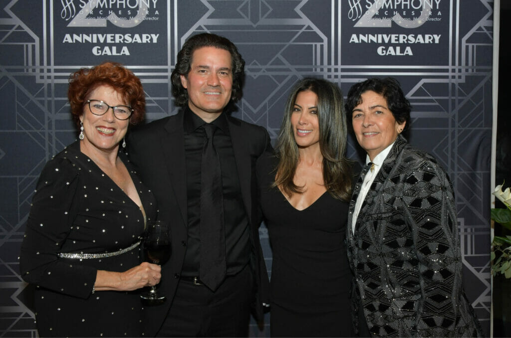 SFSO_25 Anniversary Gala - SFSO’s Jacqueline Lorber, Zuill Bailey, Kavita Channé, and Maestra Sebrina María Alfonso