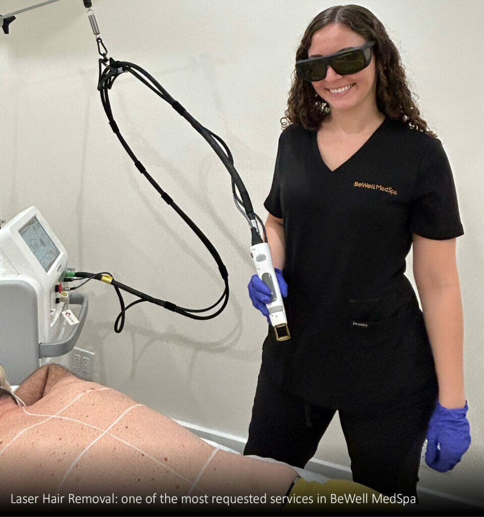 Laser Hair Removal: one of the most requested services in BeWell MedSpa.