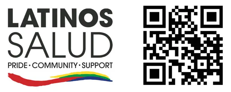 Latinos Salud_Logo and QR Code