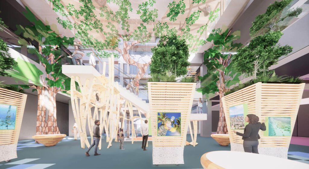 The Mangrove Root Climber at MODS’ upcoming “Building a Better World Together” exhibit encourages children to face challenges, build confidence, and cultivate essential character traits like resilience, cooperation, and critical thinking.