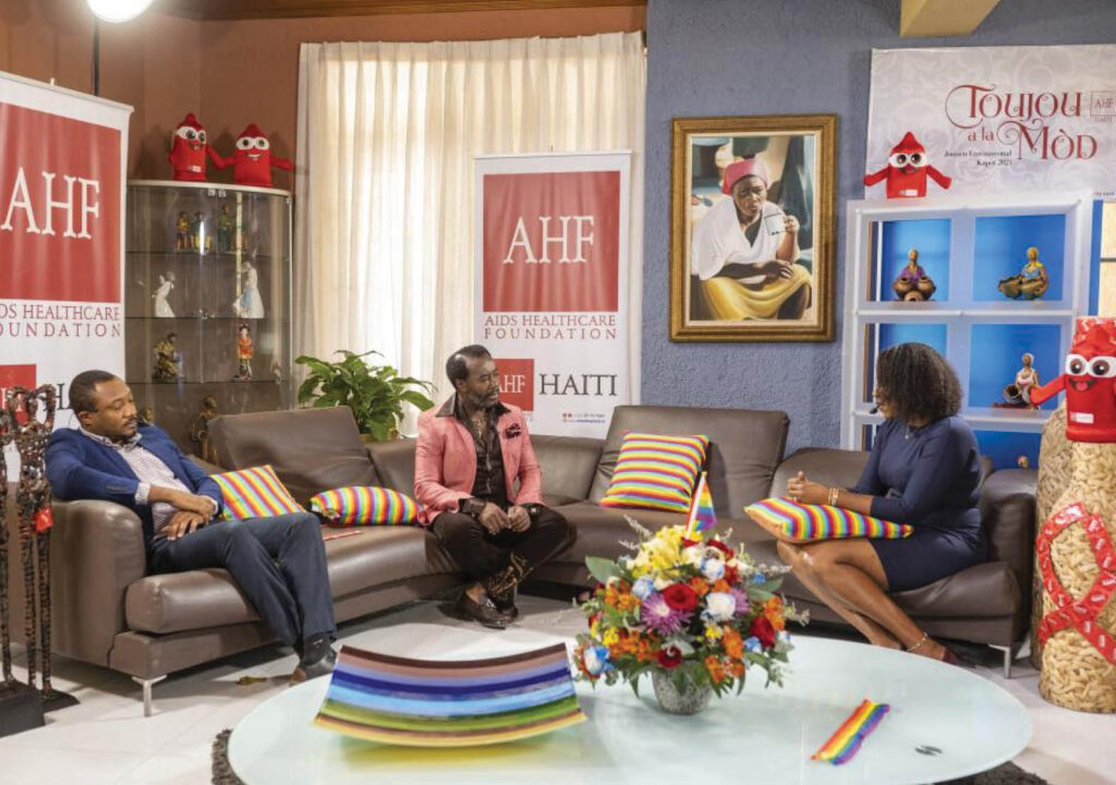 AHF_Haiti Sends Awareness_TV Program Stage