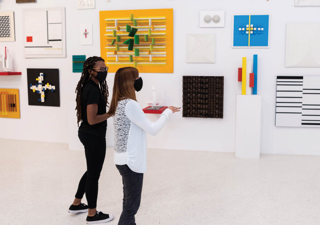 NSU Art Museum Fort Lauderdale _ Women Looking at art work