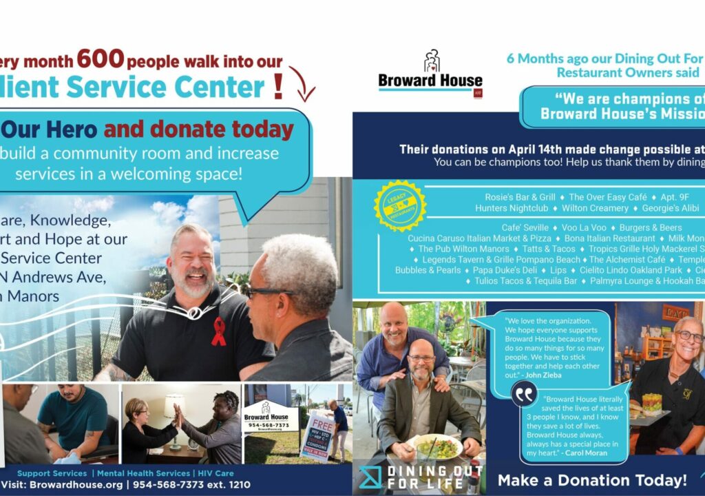 Ad for Broward House