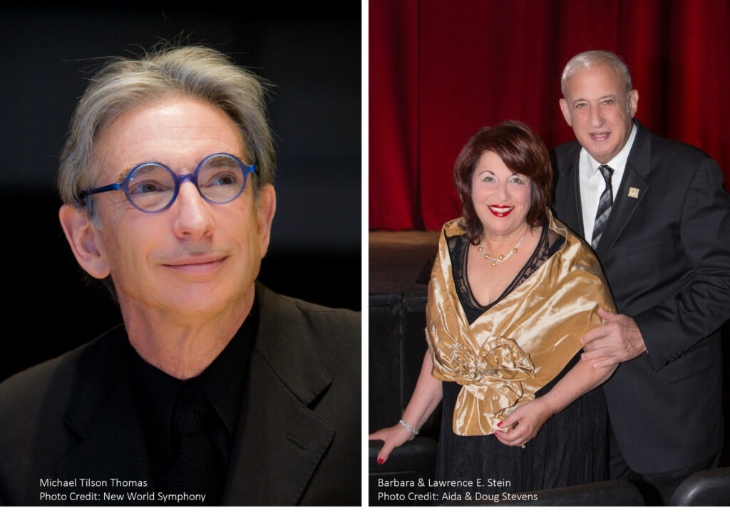 Carbonell Awards_Photos of: Michael Tilson Thomas, Barbara & Lawrence E. Stein