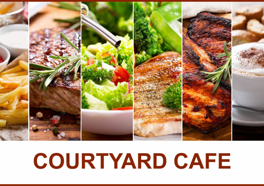 collage of various food products