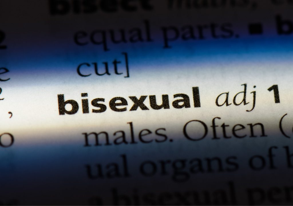 bisexual word in a dictionary. bisexual concept.