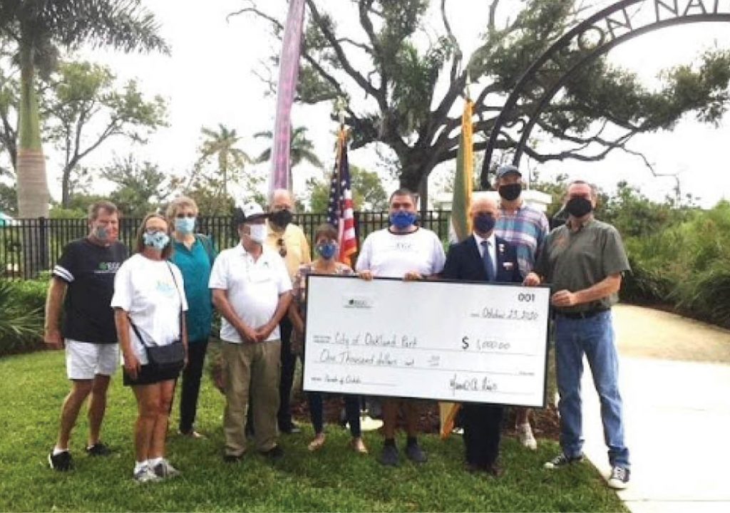 From L to R: Carl Shearer, Marjory Meechan, Pat Ellison, Van Gosselin, Jon Albee, Linda Gordon, Mario Rios, Mayor Matt Sparks, Rich Ackerman, Commissioner Tim Longergan
