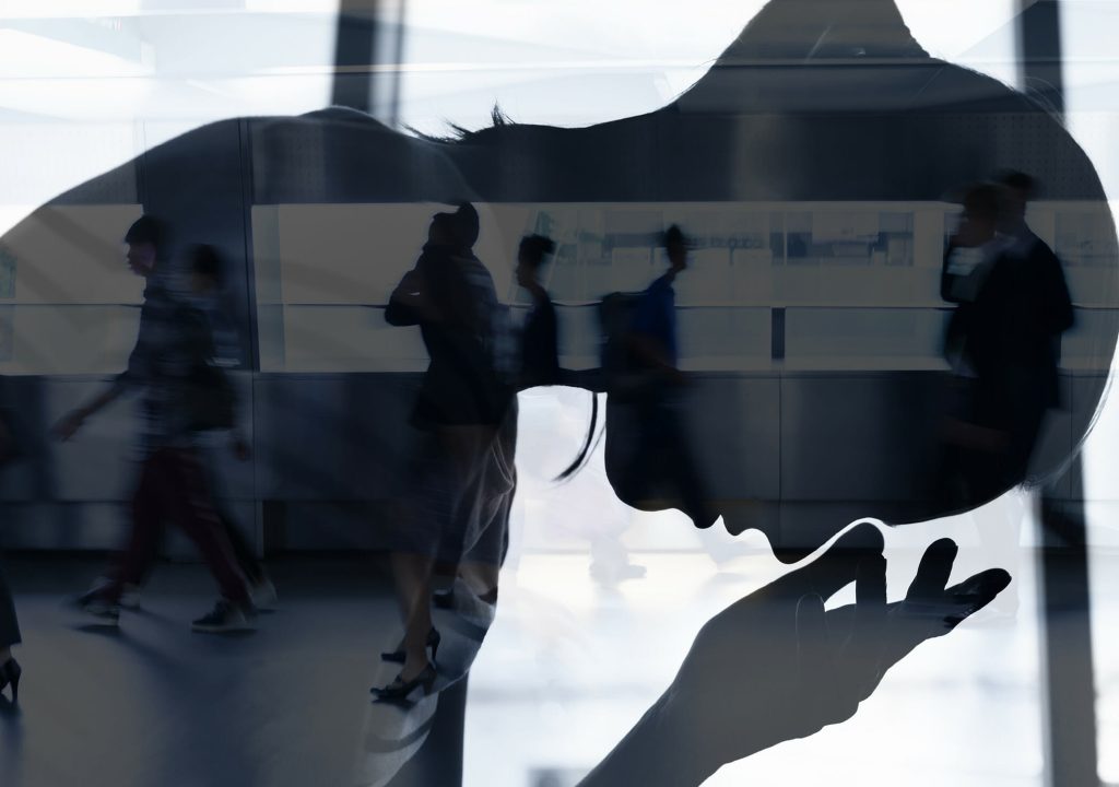 woman dealing with stress, anxiety, and depression.