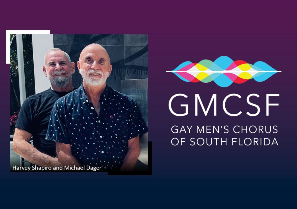 GMCSF_Doug Pew Award-Photo of Harvey Shapiro and Michael Dager on the left - GMCSF Logo on the right side
