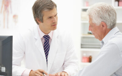 Doctor with senior patient