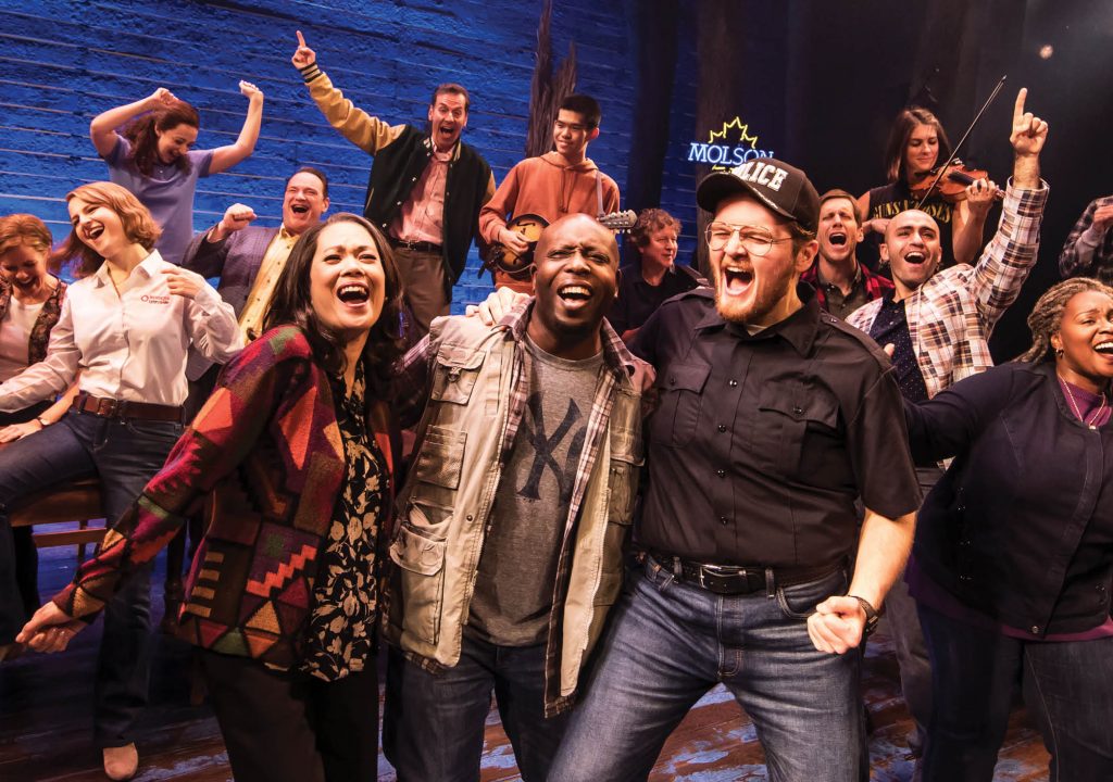 Kravis on Broadway_COME FROM AWAY _ Group photo on stage