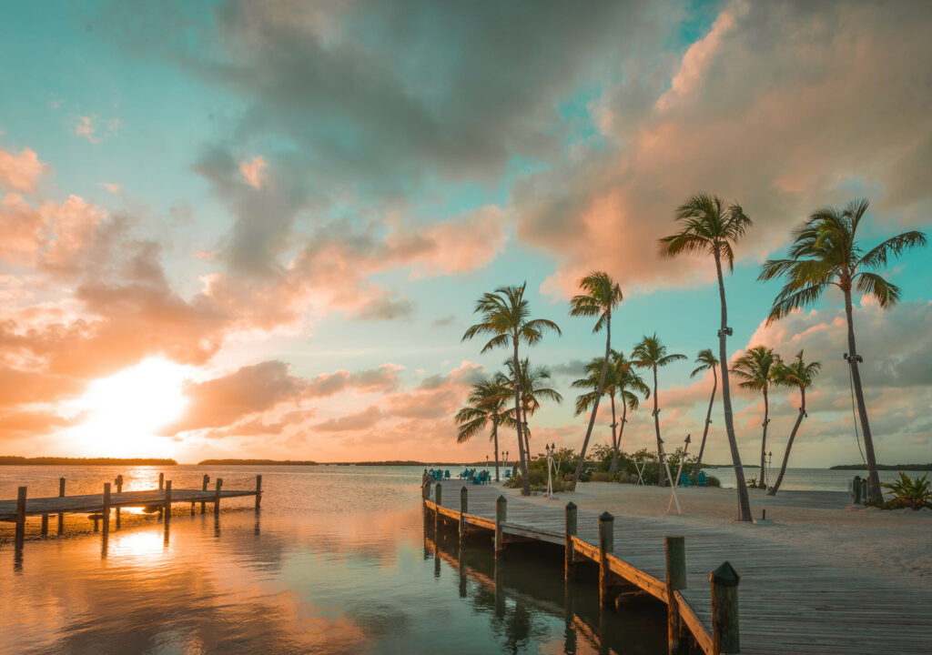 Scenic Sunset Shot in the Keys Florida