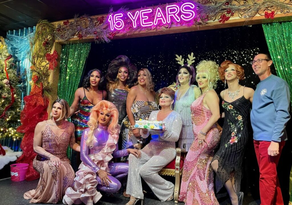 Lips Anniversary Group Drag Queen Photo