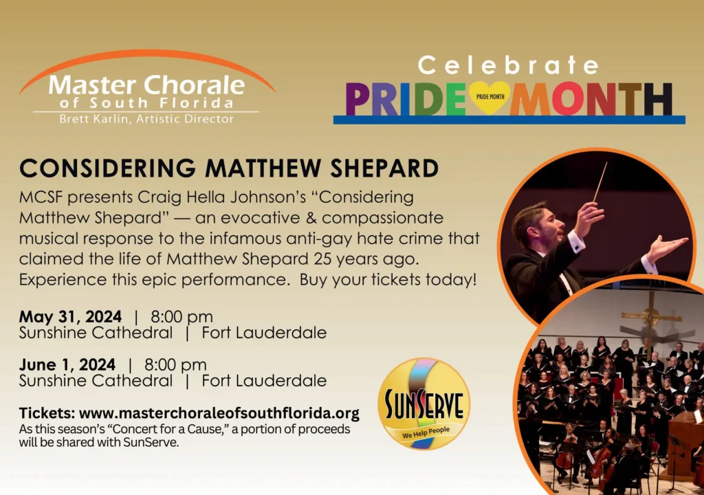 Master Chorale - Mathew Shepard Concert AD