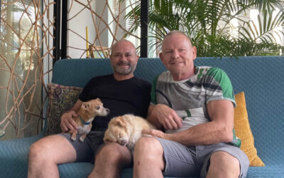 Michael Garcia Photo with his husband, Dr. Troy Robinson