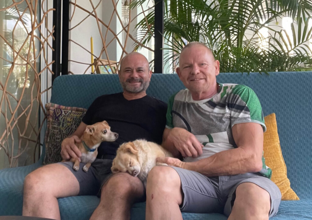 Michael Garcia Photo with his husband, Dr. Troy Robinson