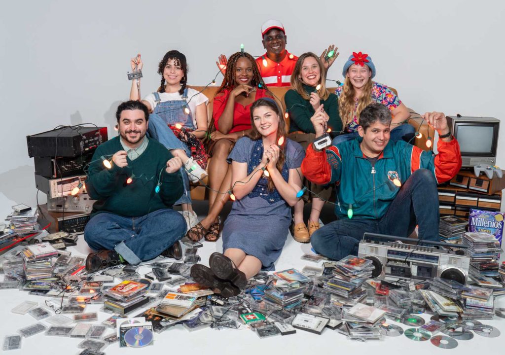 Cast top down and left to right: Harold Petion, Susanna Ninomiya, Marlo Vashti Rodriguez, Casey Sacco, Summer Davis, Nick Valdes, Caroline Tarantolo, Carlos Alayeto