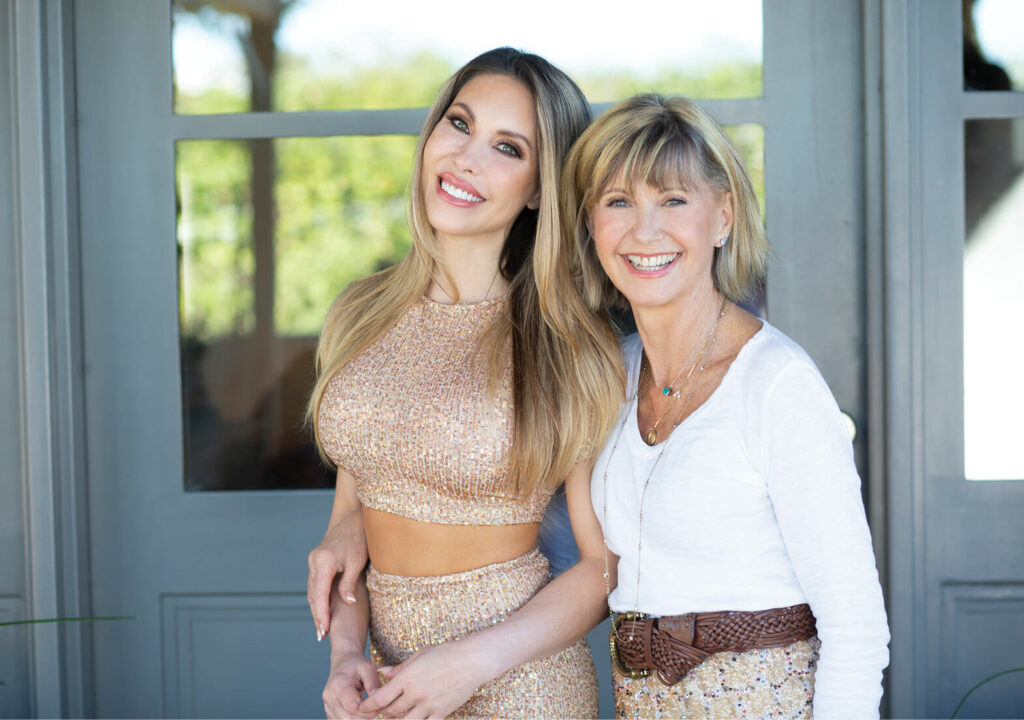 Olivia Newton-John (Right) Chloe Lattanzi (Left)