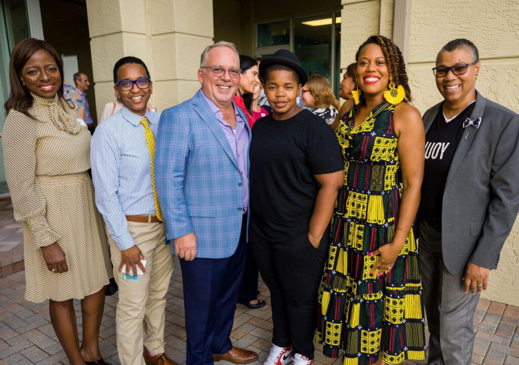 Group photo: Angelique Grant, G Wright Muir, David Jobin, Nik Harris Jasmin Lewis and Karen Prescod
