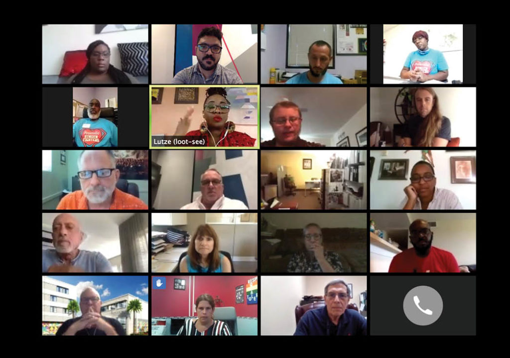 Anti-Racism Learning Series participants Zoom screen shot