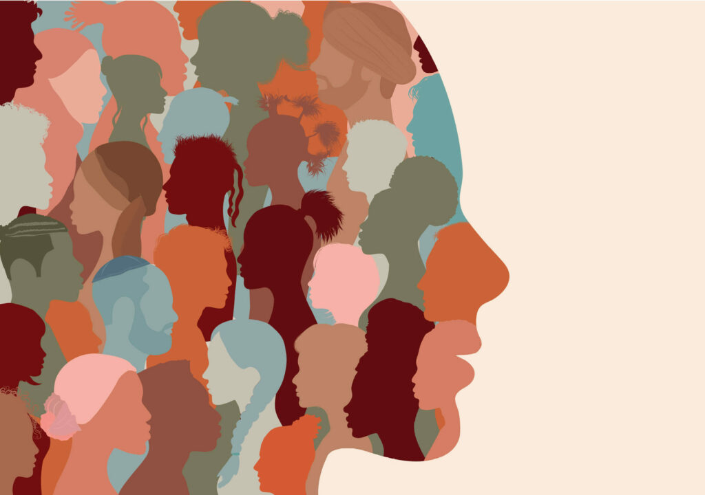silhouette-profile-group-men-women-diverse-culture-diversity-people
