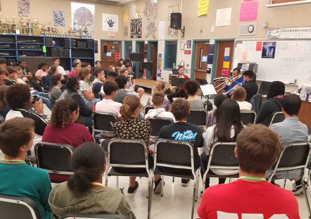 Palm Beach Symphony reached more than 8,000 students through performances, coaching and
workshops during the past season. Photo courtesy Palm Beach Symphony.