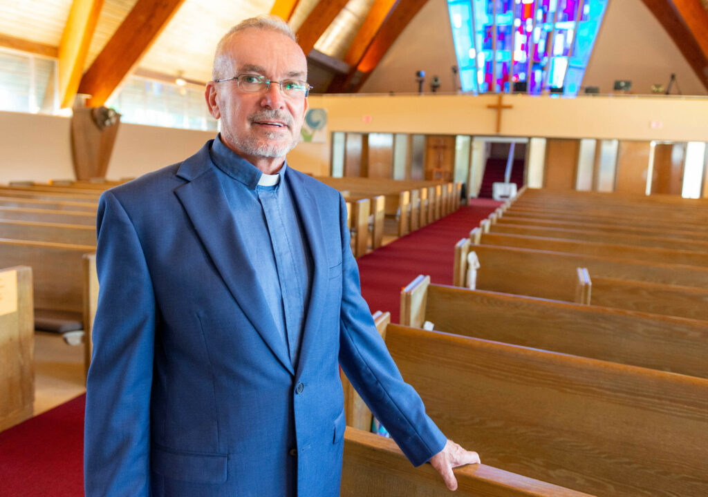 Photo of Rev. Patrick Rogers in church