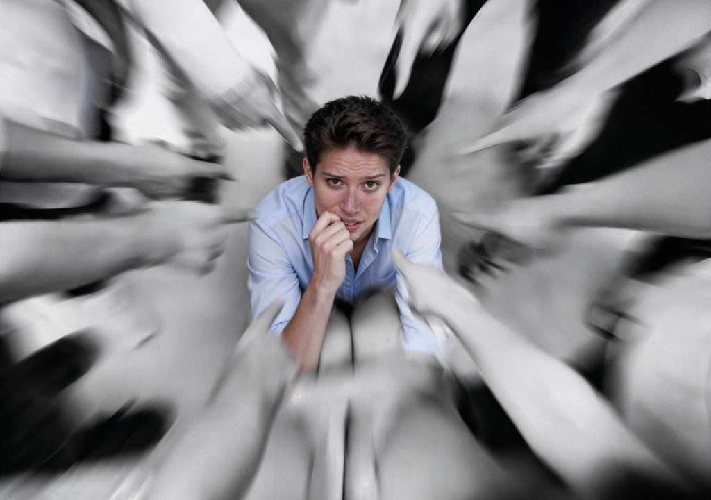 fear-pointing-blame-woman-guilt-with-social-anxiety-worker-with-teasing-failure-female-person-circle-with-fingers-point-scared-employee-with-stress-peer-pressure