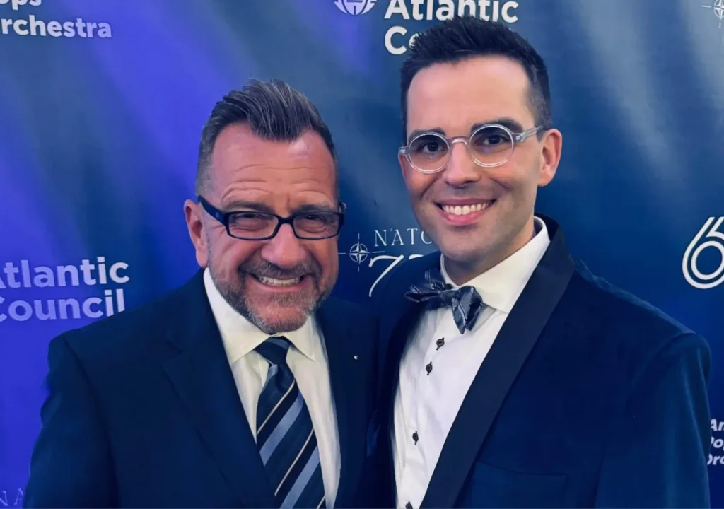 Steven P. Haines; Executive Director, Symphony of the Americas Pictured with Luke Frazier