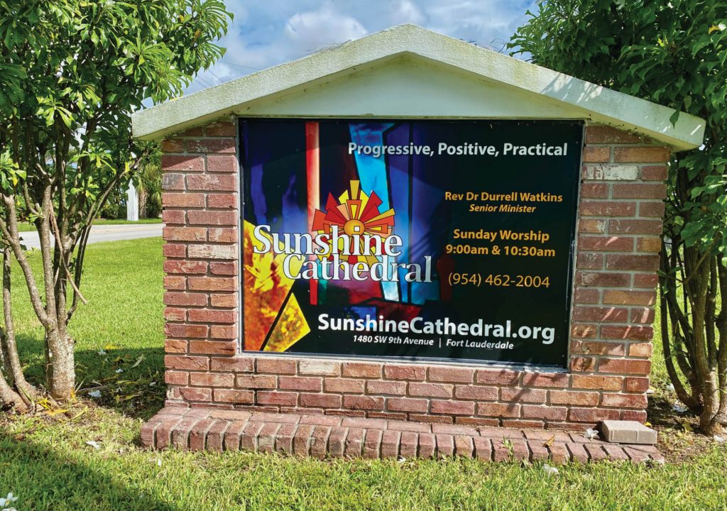 Sunshine Cathedral _ Sign