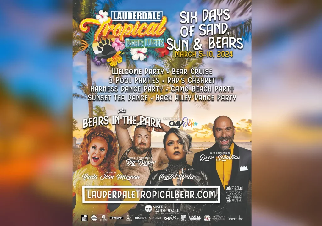 Lauderdale Tropical Bear Week _Ad Poster